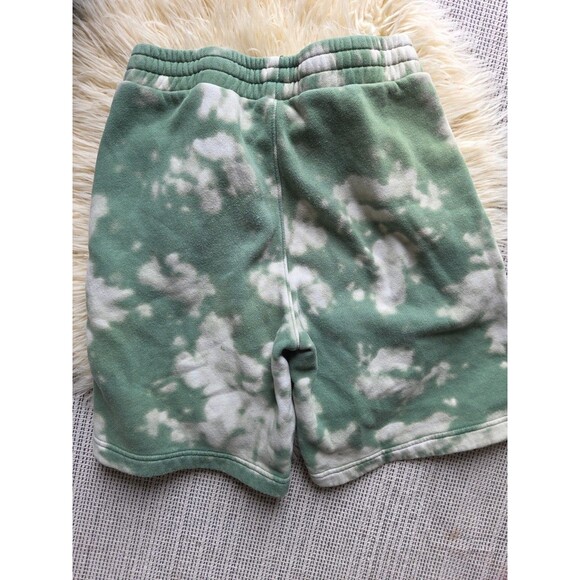 Abercrombie & Fitch Kid's Boy's (13/14) Green Tie Dye Drawstring Shorts - Picture 5 of 6